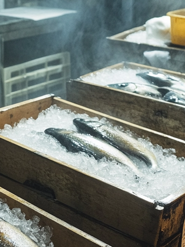 diepvries vis voor levering van horeca